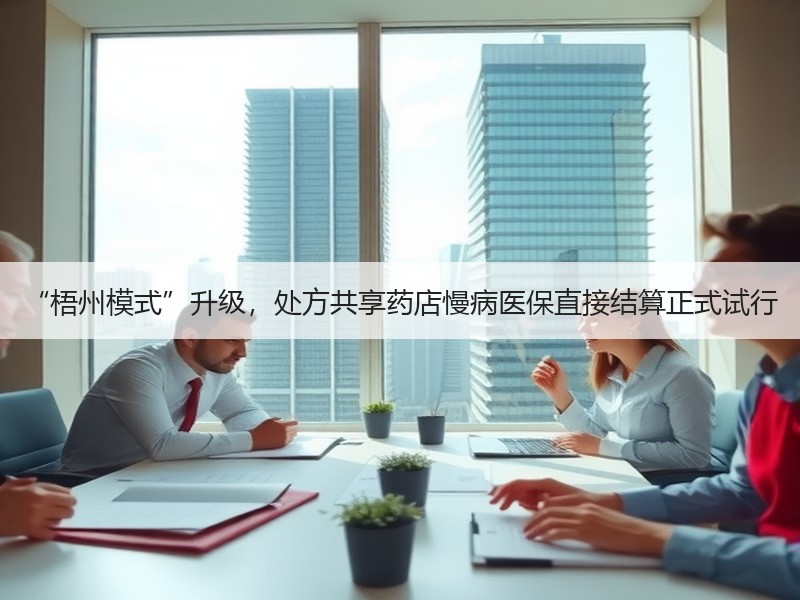 “梧州模式”升级，处方共享药店慢病医保直接结算正式试行
