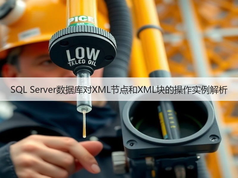 SQL Server数据库对XML节点和XML块的操作实例解析