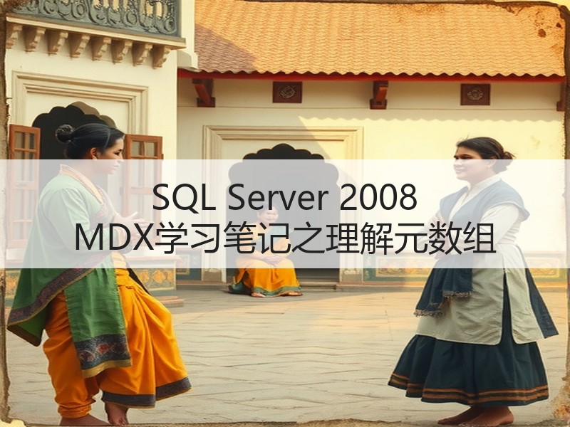 SQL Server 2008 MDX学习笔记之理解元数组