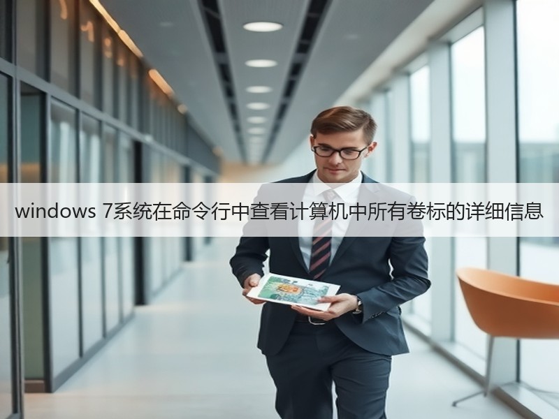 windows 7系统在命令行中查看计算机中所有卷标的详细信息