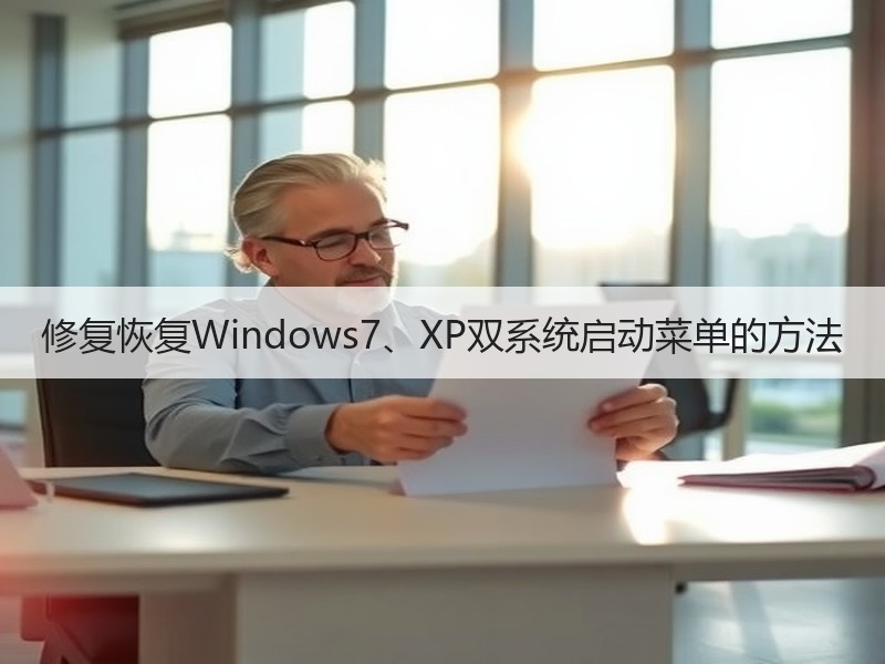 修复恢复Windows7、XP双系统启动菜单的方法