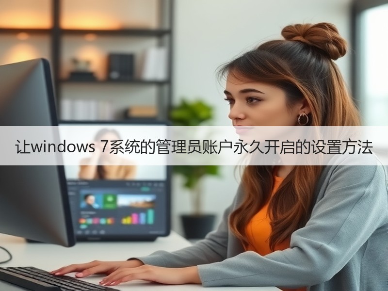 让windows 7系统的管理员账户永久开启的设置方法