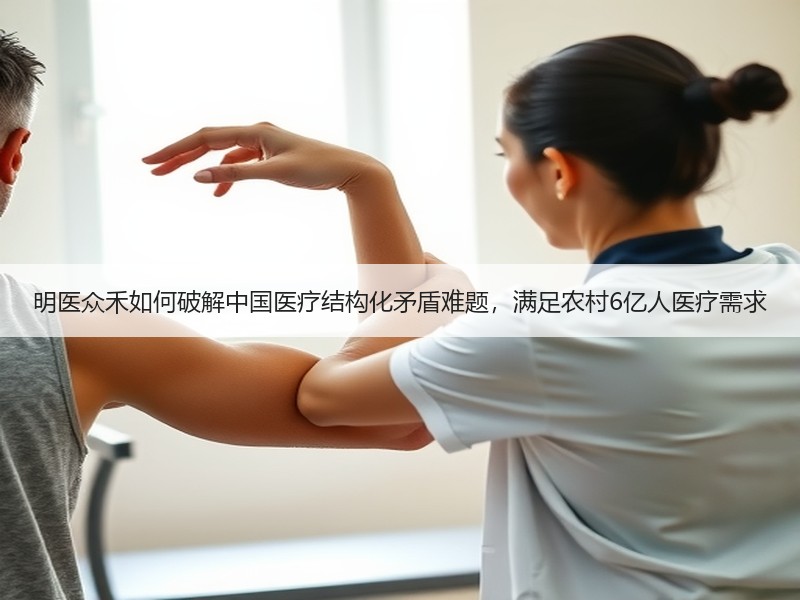 明医众禾如何破解中国医疗结构化矛盾难题，满足农村6亿人医疗需求
