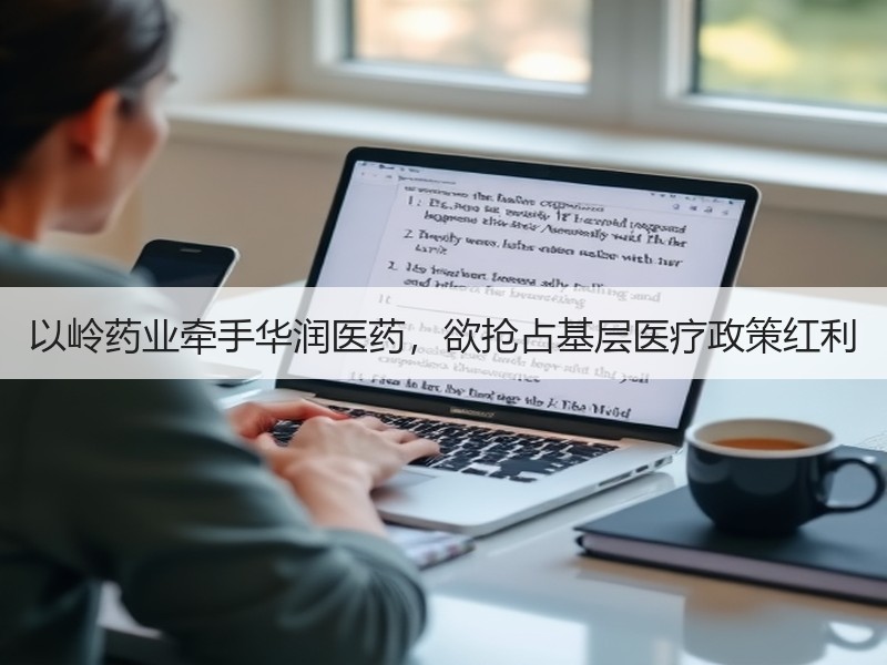 以岭药业牵手华润医药，欲抢占基层医疗政策红利