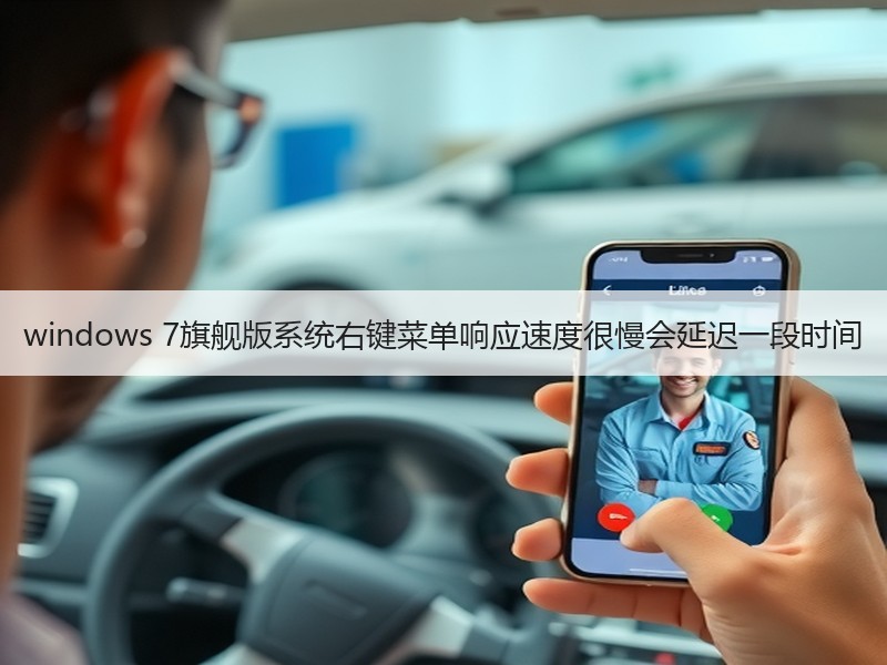 windows 7旗舰版系统右键菜单响应速度很慢会延迟一段时间