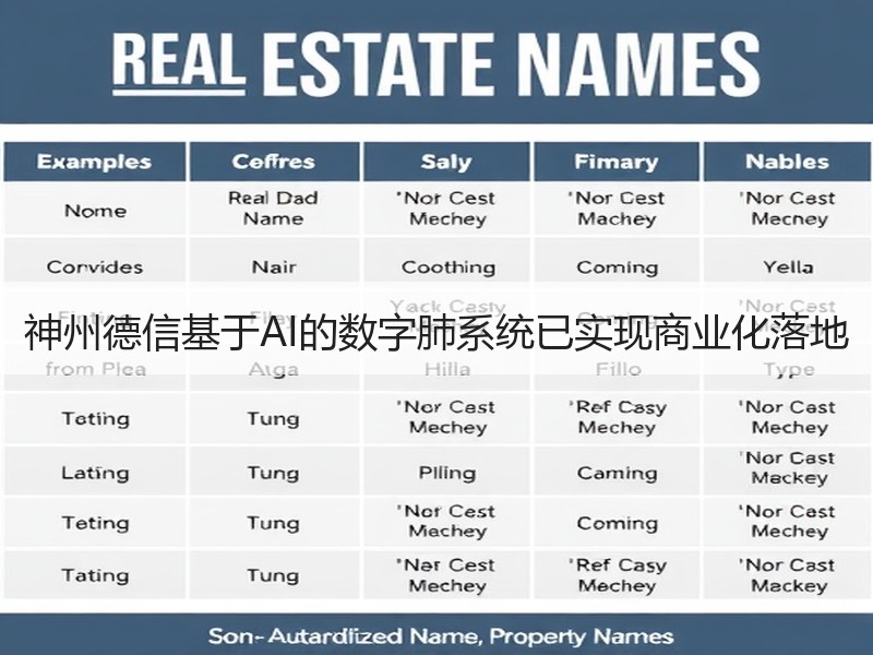 神州德信基于AI的数字肺系统已实现商业化落地