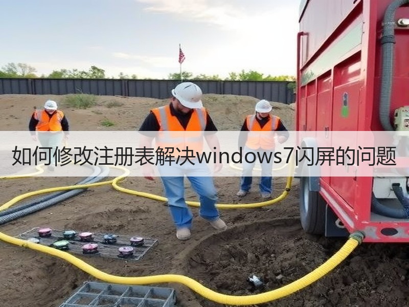 如何修改注册表解决windows7闪屏的问题