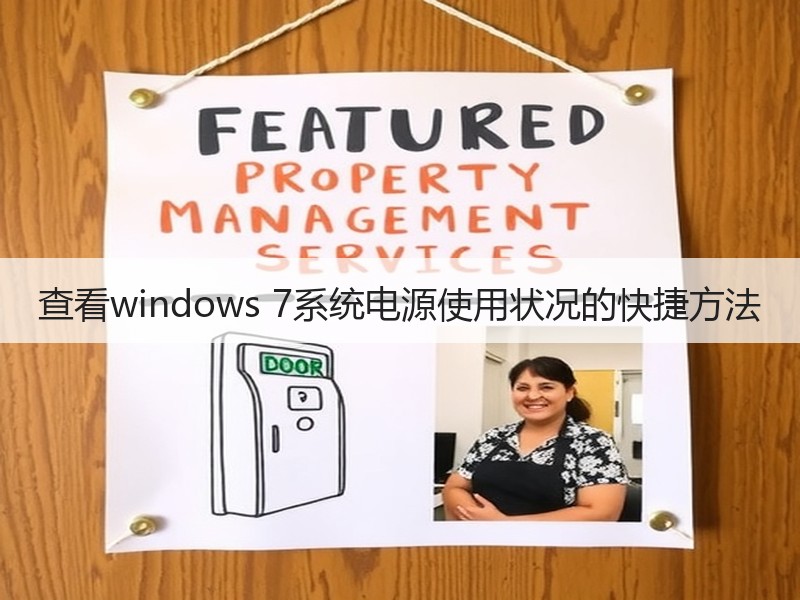 查看windows 7系统电源使用状况的快捷方法