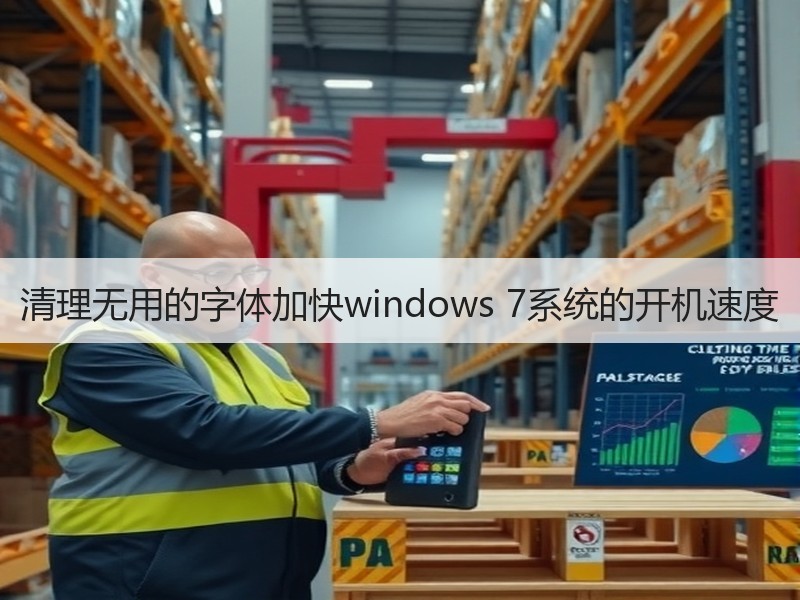 清理无用的字体加快windows 7系统的开机速度