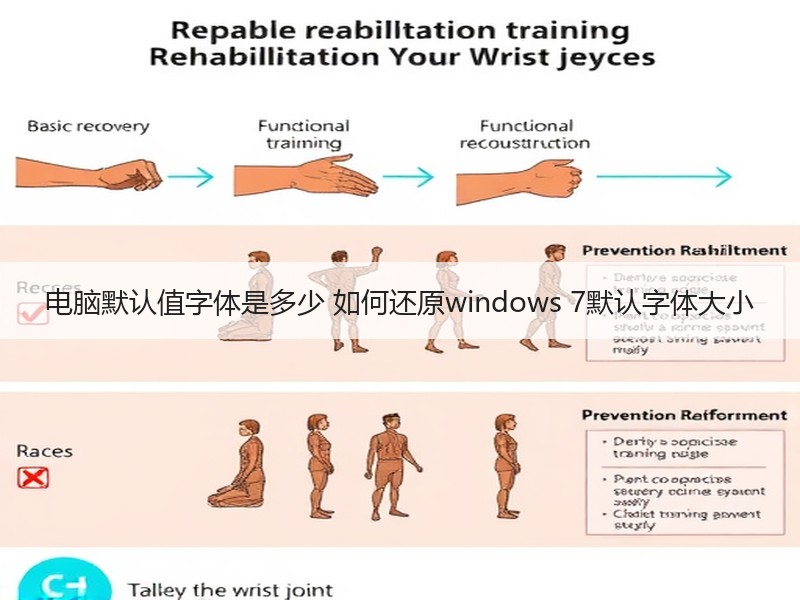 电脑默认值字体是多少 如何还原windows 7默认字体大小