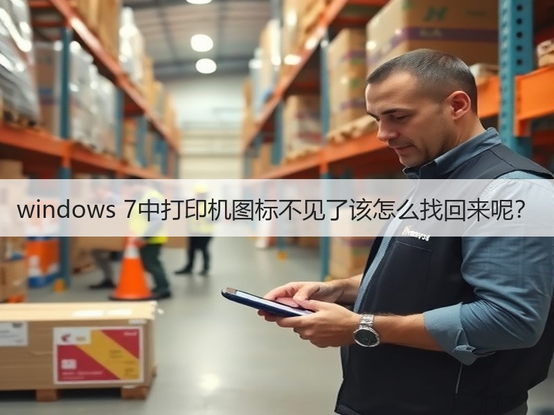 windows 7中打印机图标不见了该怎么找回来呢？