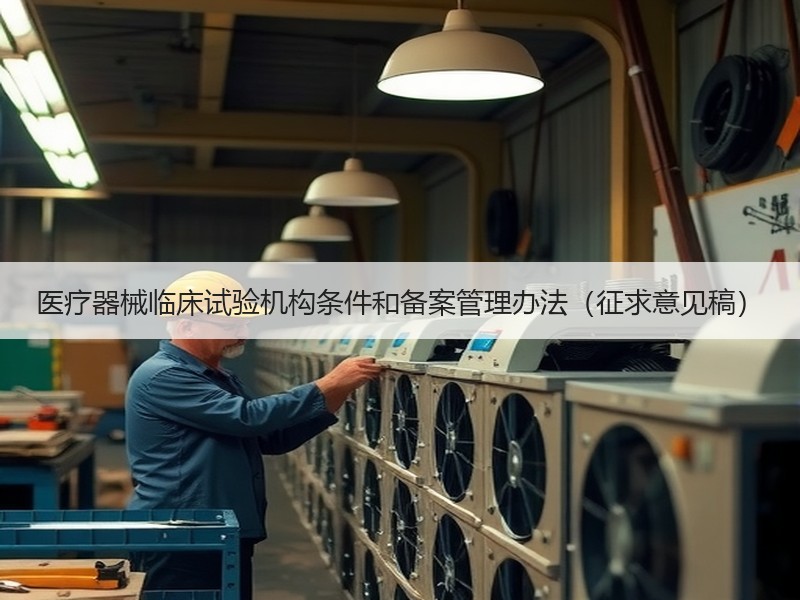 医疗器械临床试验机构条件和备案管理办法（征求意见稿）