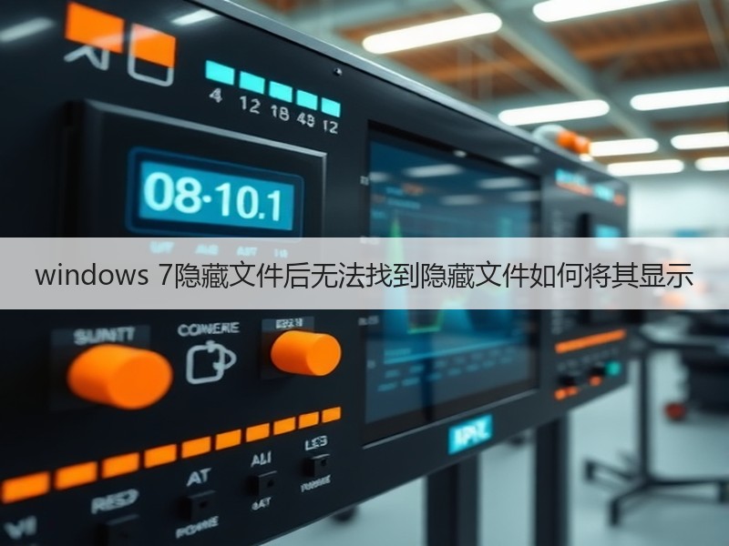 windows 7隐藏文件后无法找到隐藏文件如何将其显示