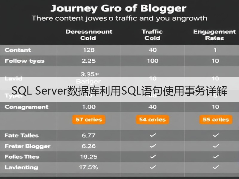 SQL Server数据库利用SQL语句使用事务详解