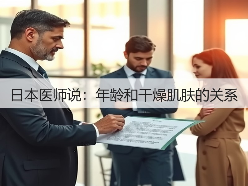 日本医师说：年龄和干燥肌肤的关系