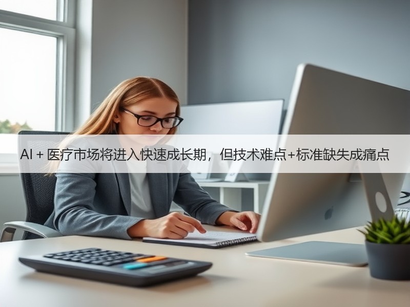 AI＋医疗市场将进入快速成长期，但技术难点+标准缺失成痛点