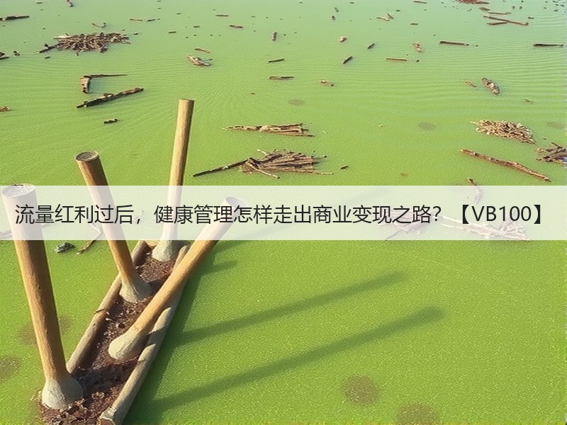 流量红利过后，健康管理怎样走出商业变现之路？【VB100】