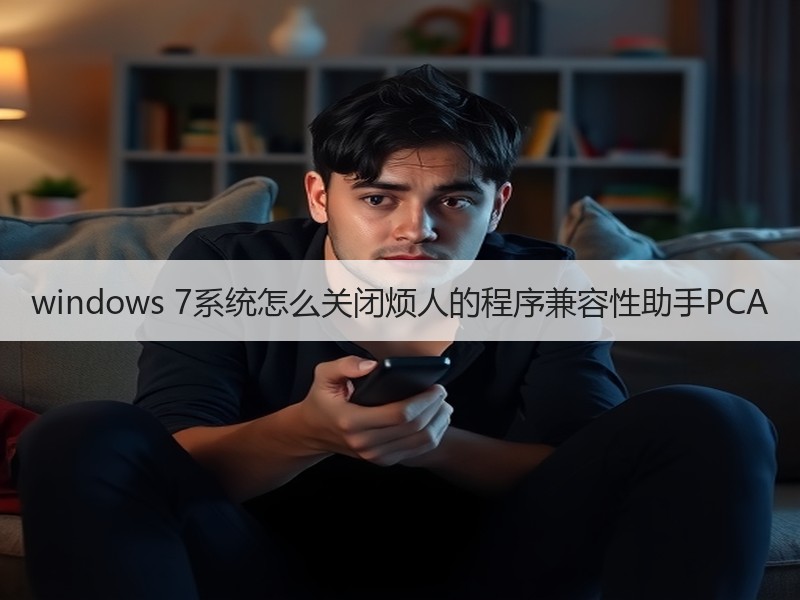 windows 7系统怎么关闭烦人的程序兼容性助手PCA