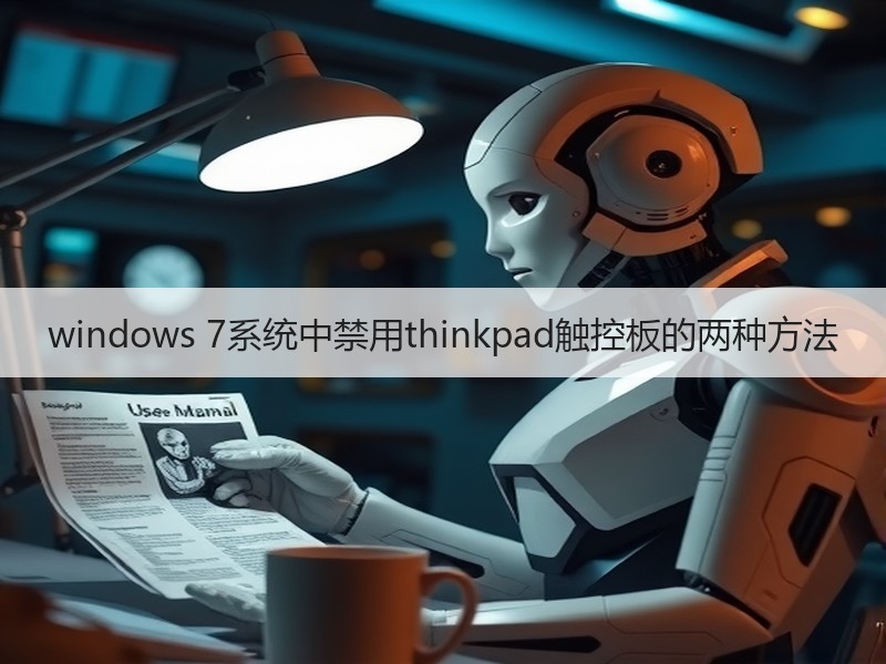 windows 7系统中禁用thinkpad触控板的两种方法