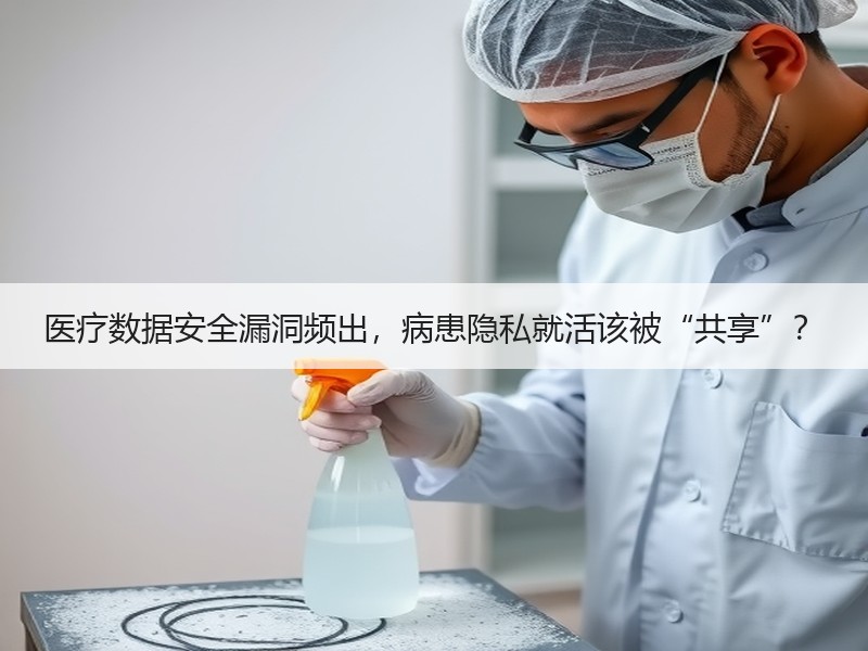 医疗数据安全漏洞频出，病患隐私就活该被“共享”？