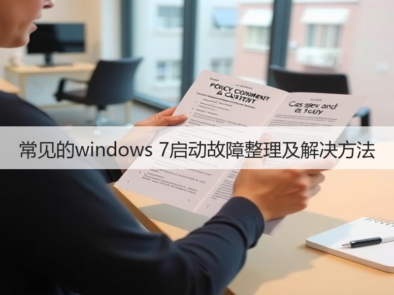 常见的windows 7启动故障整理及解决方法