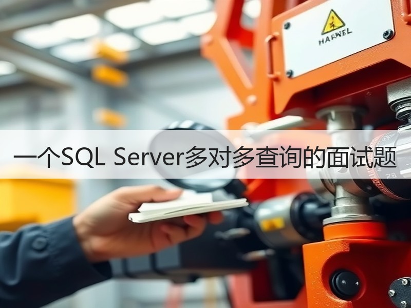 一个SQL Server多对多查询的面试题