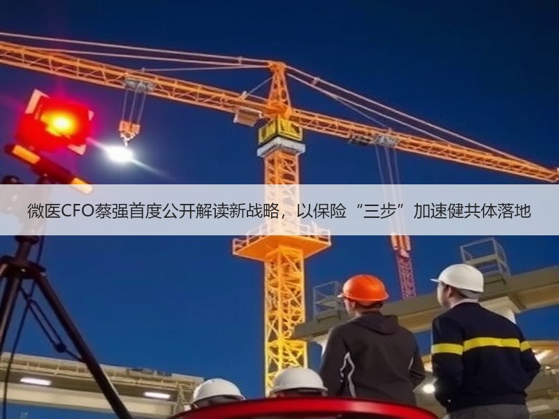 微医CFO蔡强首度公开解读新战略，以保险“三步”加速健共体落地