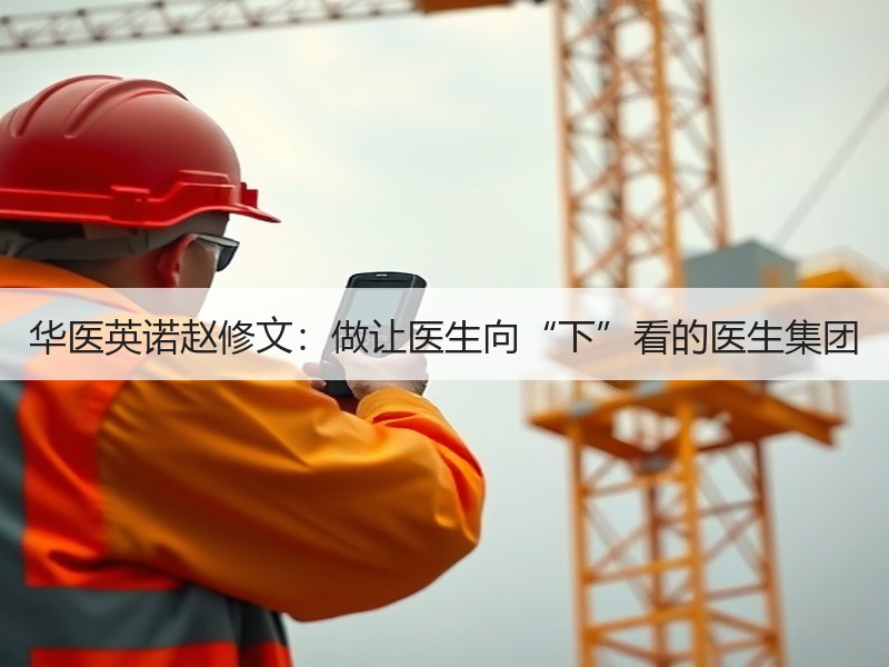 华医英诺赵修文：做让医生向“下”看的医生集团