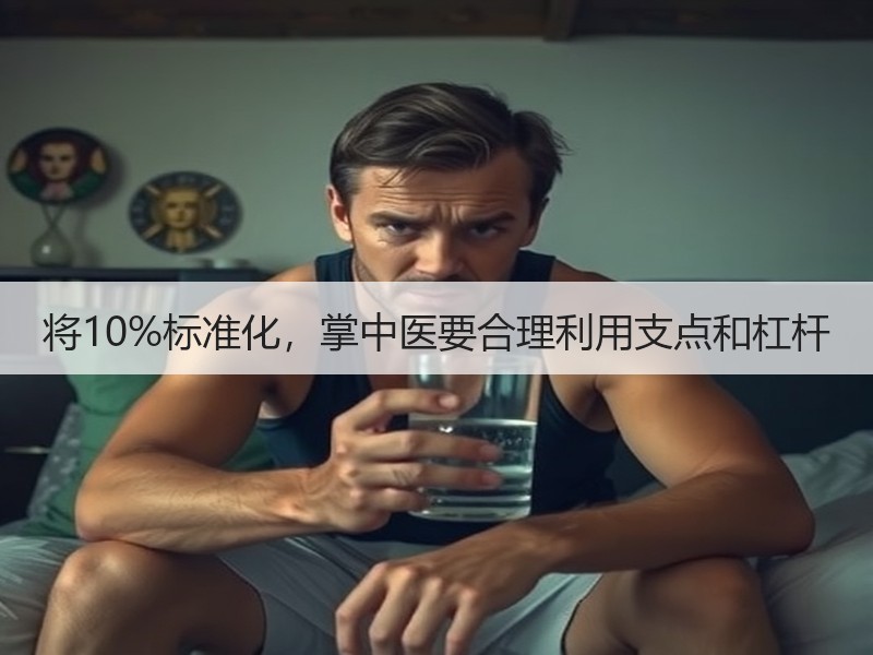 将10%标准化，掌中医要合理利用支点和杠杆