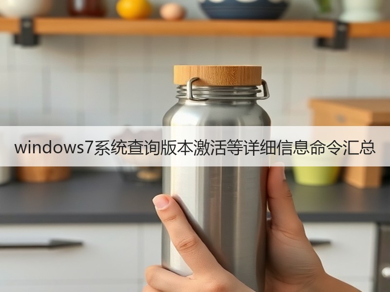 windows7系统查询版本激活等详细信息命令汇总