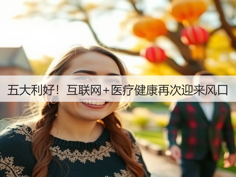 五大利好！互联网+医疗健康再次迎来风口