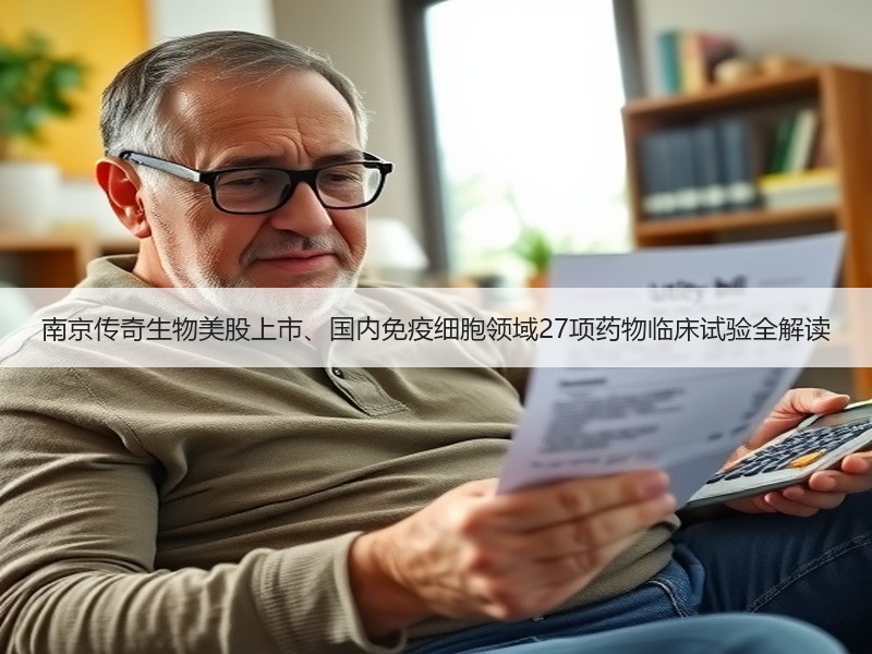 南京传奇生物美股上市、国内免疫细胞领域27项药物临床试验全解读