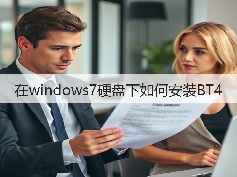 在windows7硬盘下如何安装BT4