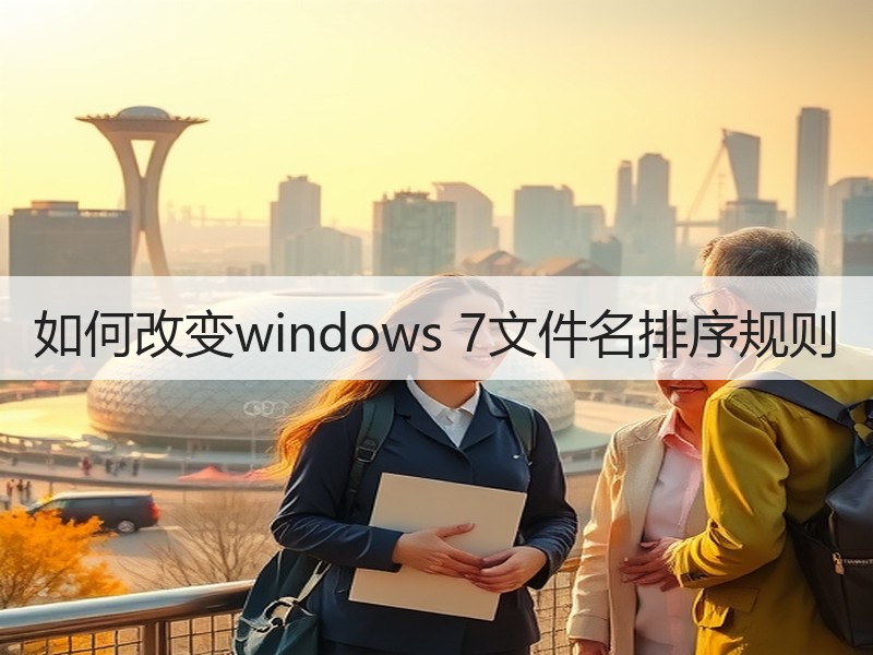 如何改变windows 7文件名排序规则