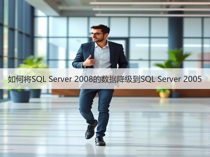 如何将SQL Server 2008的数据降级到SQL Server 2005