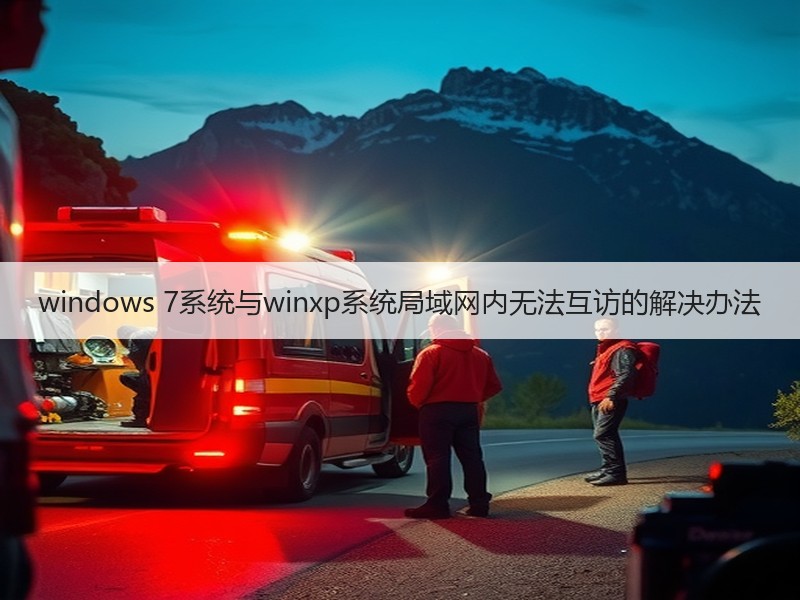 windows 7系统与winxp系统局域网内无法互访的解决办法