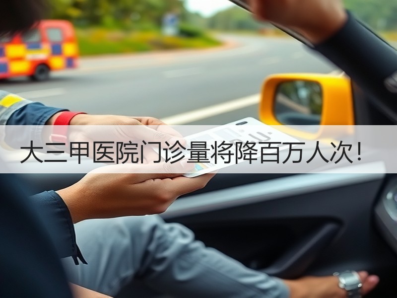 大三甲医院门诊量将降百万人次！