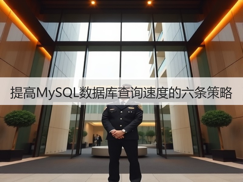 提高MySQL数据库查询速度的六条策略