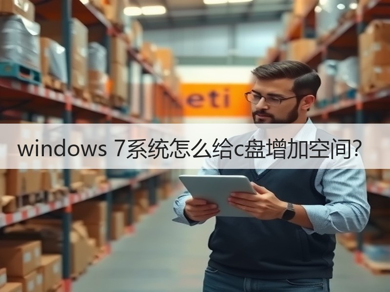 windows 7系统怎么给c盘增加空间？