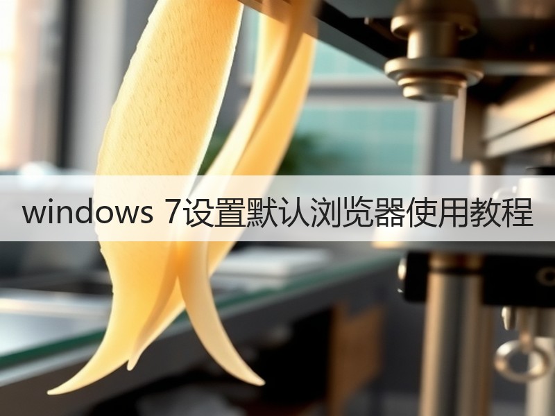 windows 7设置默认浏览器使用教程