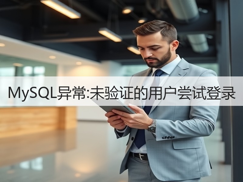MySQL异常:未验证的用户尝试登录