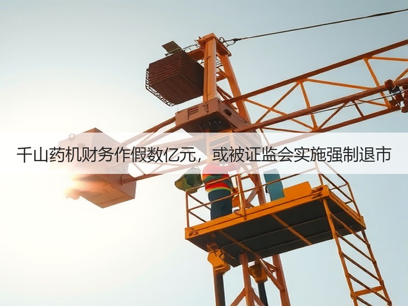千山药机财务作假数亿元，或被证监会实施强制退市