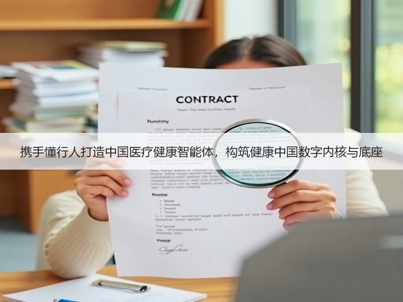 携手懂行人打造中国医疗健康智能体，构筑健康中国数字内核与底座
