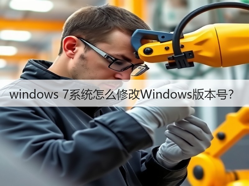 windows 7系统怎么修改Windows版本号？
