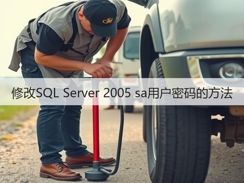 修改SQL Server 2005 sa用户密码的方法