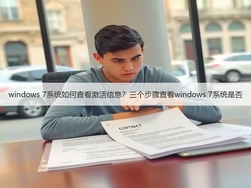 windows 7系统如何查看激活信息？三个步骤查看windows 7系统是否