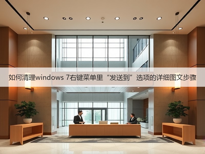 如何清理windows 7右键菜单里“发送到”选项的详细图文步骤