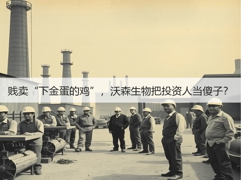 贱卖“下金蛋的鸡”，沃森生物把投资人当傻子？