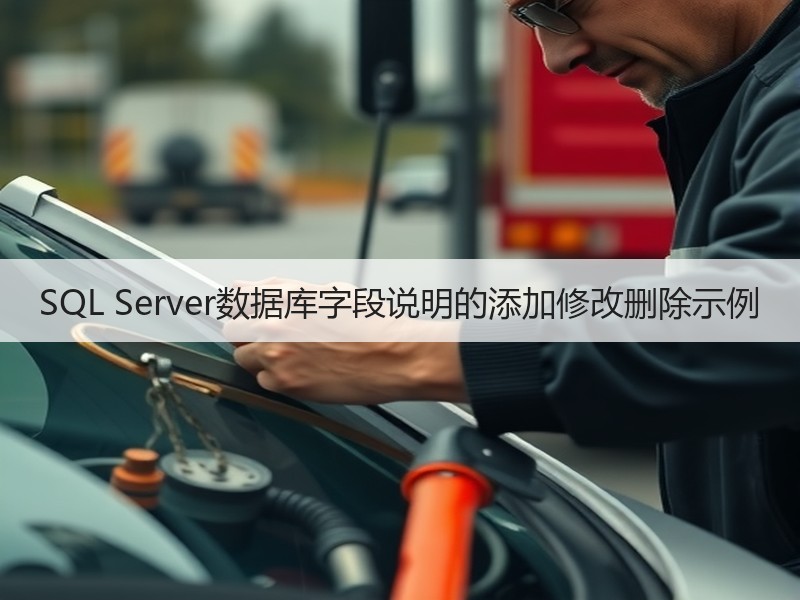 SQL Server数据库字段说明的添加修改删除示例