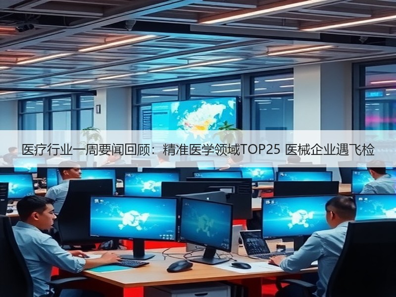 医疗行业一周要闻回顾：精准医学领域TOP25 医械企业遇飞检